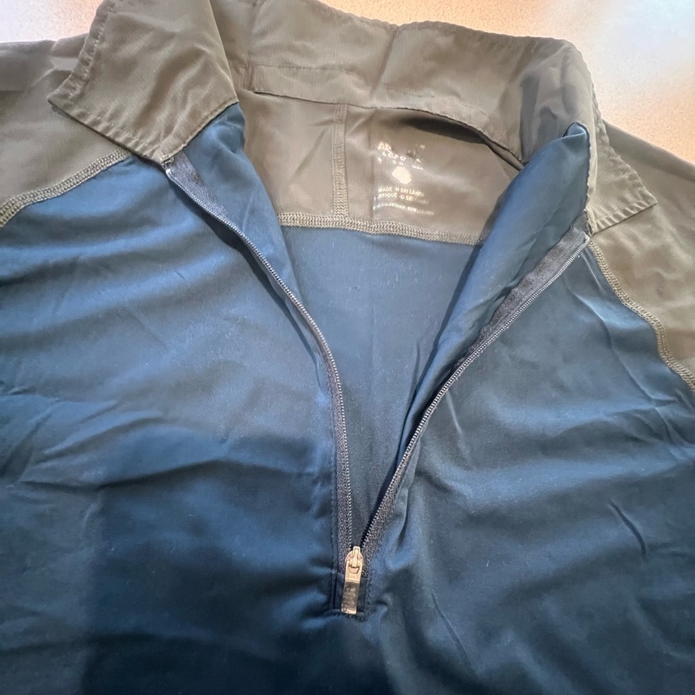 Men's Blue and Gray Shirt